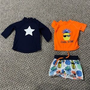 0-3 month boys swim suit
